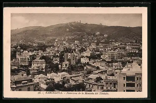 AK Barcelona, Panorama de la Montana del Tibidabo