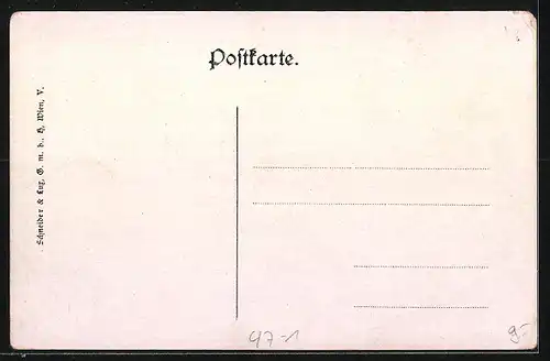 Künstler-AK Student mit Schärpe und Standarte, studentische Szene