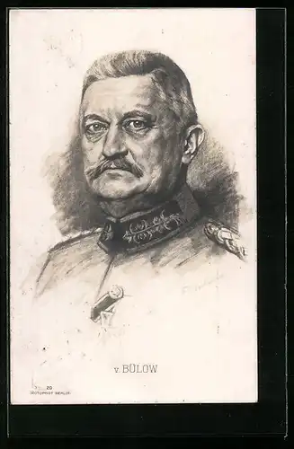 Künstler-AK Heerführer von Bülow