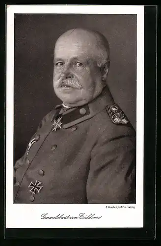 AK Heerführer Generaloberst von Eichhorn in Uniform