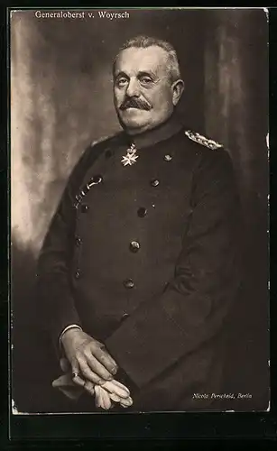 AK Heerführer Generaloberst von Woyrsch in Uniform