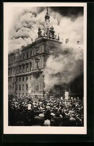 AK Wien, Zerstörter Justizpalast 1927