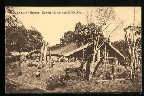 AK Burma, Kachin House and Spirit Altars
