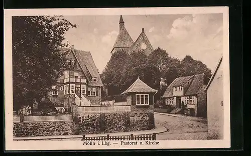 AK Mölln i. Lbg., Pastorat und Kirche