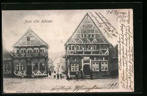AK Mölln i. Lbg., Zwei alte Häuser1906