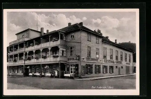 AK Bad Suderode / Harz, Central-Hotel mit Restaurant und Bierstube