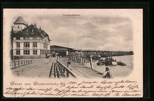AK Geestemünde, Fischereihafen mit Packhalle