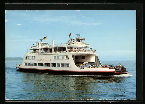 AK Fährschiff Fontainebleu auf dem Bodensee