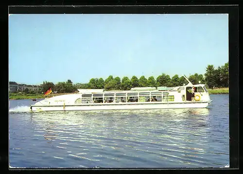 AK Frankfurt /Oder, MS Eisenhüttenstadt auf der Oder