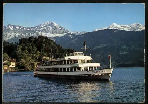 AK MS Stadt Bern, Beatenbucht mit Morgenberg und Dreispitz