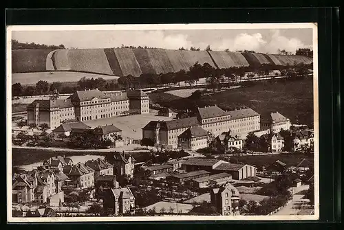 AK Königstein, Gesamtansicht mit umliegenden Feldern