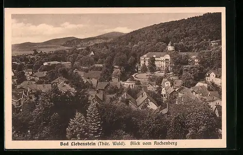AK Bad Liebenstein /Thür. Wald, Blick vom Aschenberg