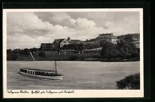 AK Malter /Dippoldiswalde, Gasthof zur Talsperre und Kurhaus, Dampfer