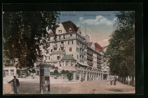 AK Bad Elster, Palast-Hotel Wettiner Hof