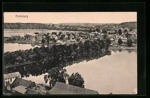AK Ratzeburg, Ortsansicht mit Gewässer