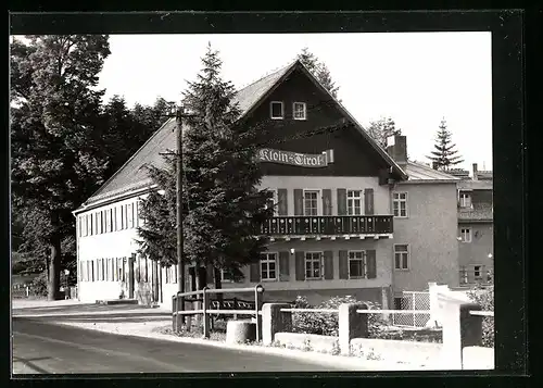 AK Schlottwitz im Ost-Erzgebirge, Ferienheim u. Gaststätte Klein Tirol