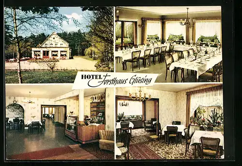 AK Lauenburg /Elbe, Hotel Forsthaus Glüsing, Inh. Joh. Ohle