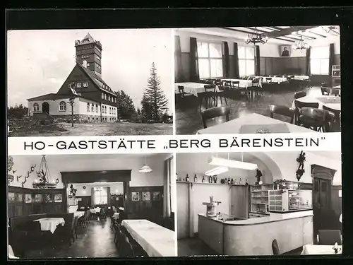 AK Bärenstein /Kr. Annaberg, HO-Gaststätte Berg Bärenstein