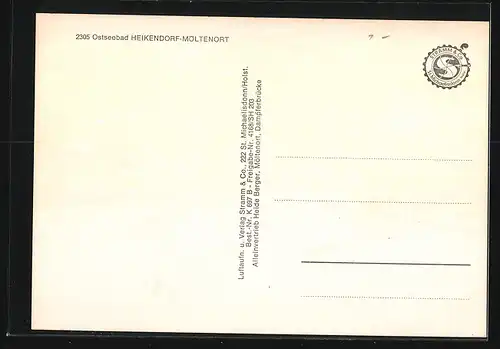 AK Heikendorf-Möltenort, Fliegeraufnahme des Orts
