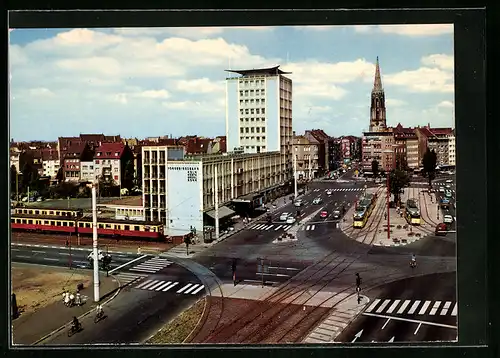 AK Köln, Bahnhof der Köln-Bonner-Eisenbahn am Barbarossaplatz