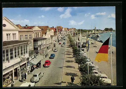 AK Travemünde, Vorderreihe, Promenade