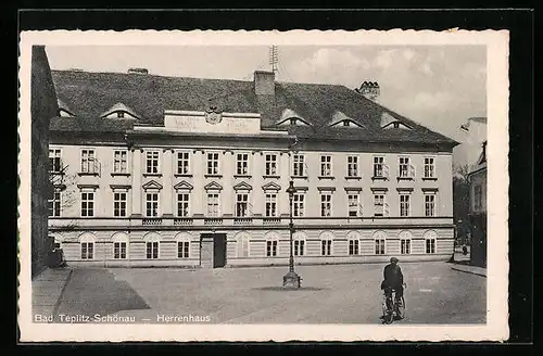 AK Bad Teplitz-Schönau, Ansicht Herrenhaus