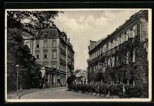 AK Teplitz-Schönau, Kurhaus, Deutsches Haus