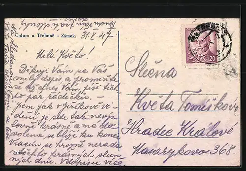 AK Chlum u Trebone, Zamek