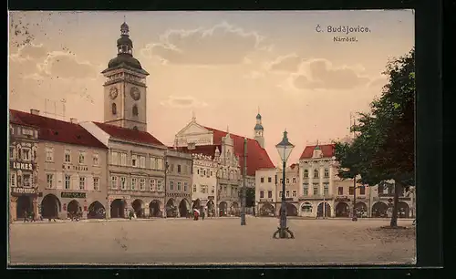 AK C. Budejovice, Namesti, Radnice