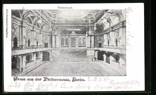 AK Berlin, Philharmonie, Concertsaal