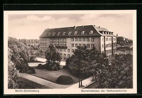 AK Berlin-Schöneberg, Gemeindehaus der Nathanaelkirche