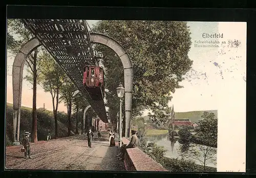 AK Elberfeld, Schwebebahn an Station Hammerstein