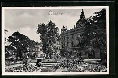 AK Pilsen, Blick auf Schloss