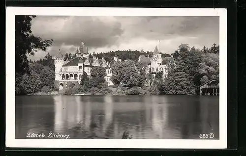 AK Zamek Zinkovy, Ansicht Schloss