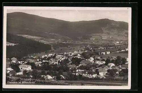 AK Eisenstein im Böhmerwald, Ortsansicht aus der Vogelschau