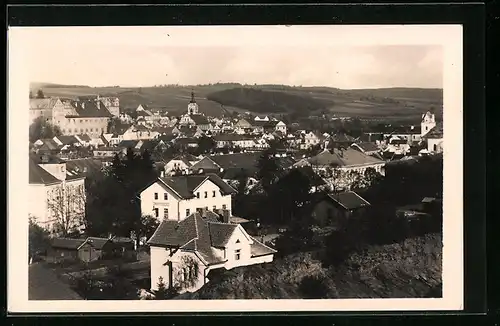 AK Horsovsky Tyn, Ortsansicht aus der Vogelschau