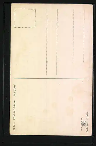 Künstler-AK Photochromie Nr. 3502: Meran, Schloss Tirol