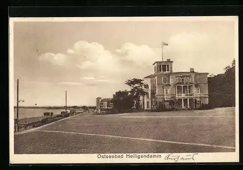 AK Heiligendamm, Kurhaus an der Strandpromenade