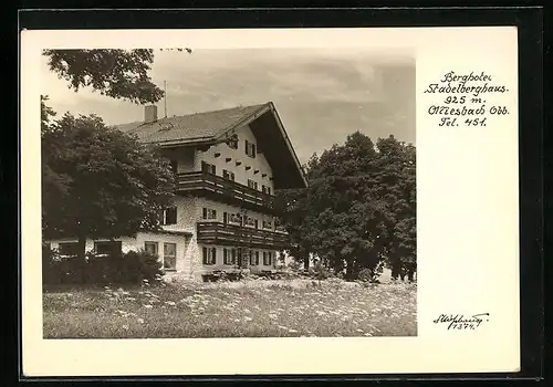AK Miesbach /Obb., Berghotel Stadelberghaus