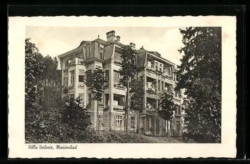 AK Marienbad, Ansicht der Villa Valerie