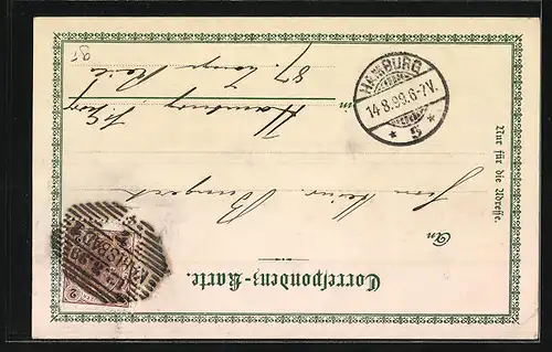 Lithographie Karlsbad, Partie vom Kaiserbad