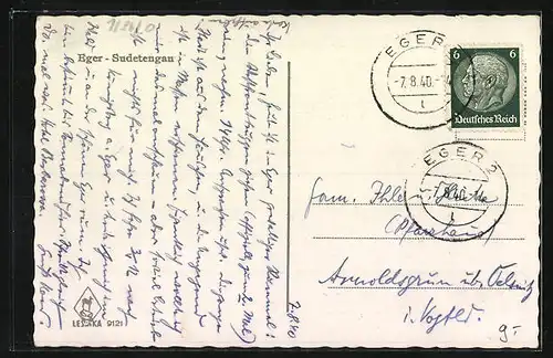 AK Eger, Cafe Restaurant Mühle