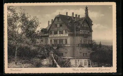 AK Karlsbad, Gasthaus Jägerhaus