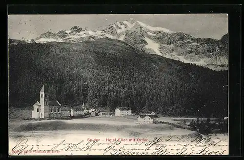 AK Sulden, Hotel Eller mit Ortler