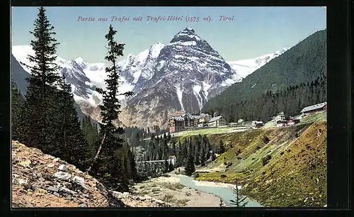 AK Trafoi, Partie mit Trafoi-Hotel