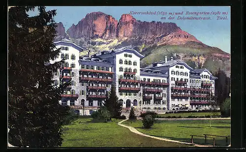 AK Karersee, Karerseehotel und Rosengarten