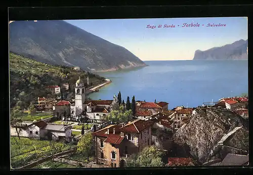 AK Torbole, Belvedere, Teilansicht mit Gardasee