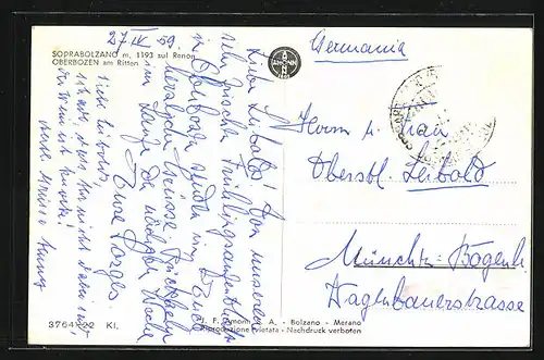 AK Oberbozen, Albergo Pensione Ristorante Renon