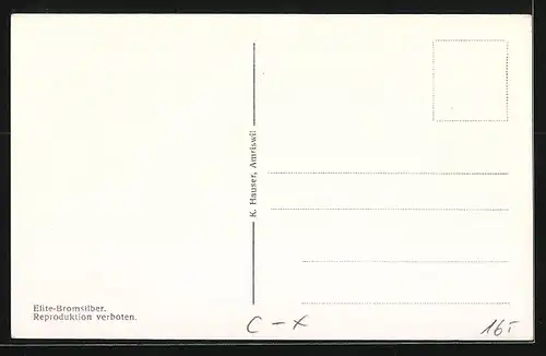 AK Amriswil, Obere Bahnhofstrasse mit Schweizerischen Volksbank