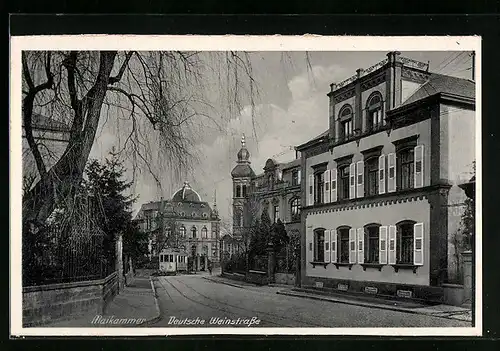 AK Maikammer, Deutsche Weinstrasse, Strassenbahn